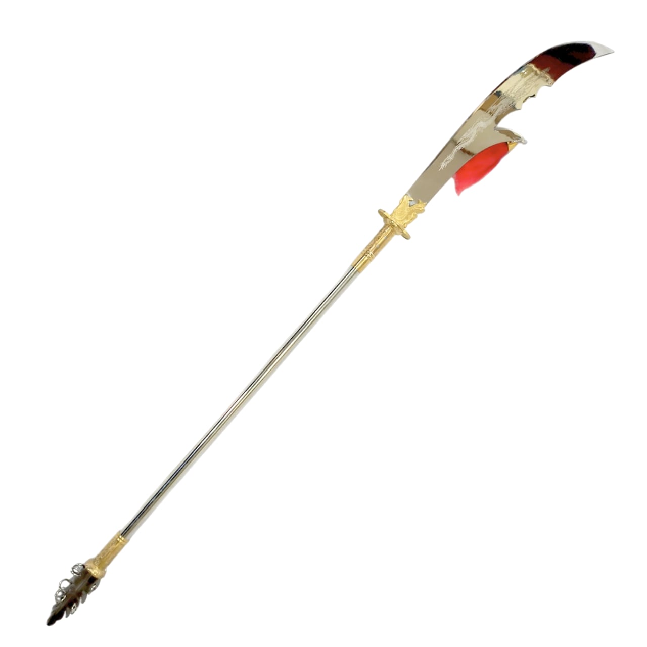 青龍偃月刀 約2m アルミ合金刀身 総金属仕様 模造刀 中国剣 太極拳演武用