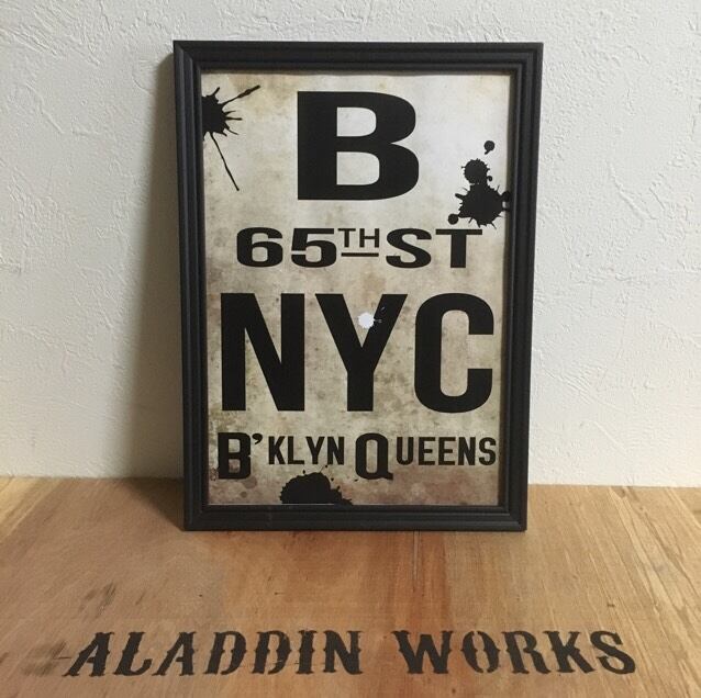 バスロールサインポスター(NYC.グランジ)