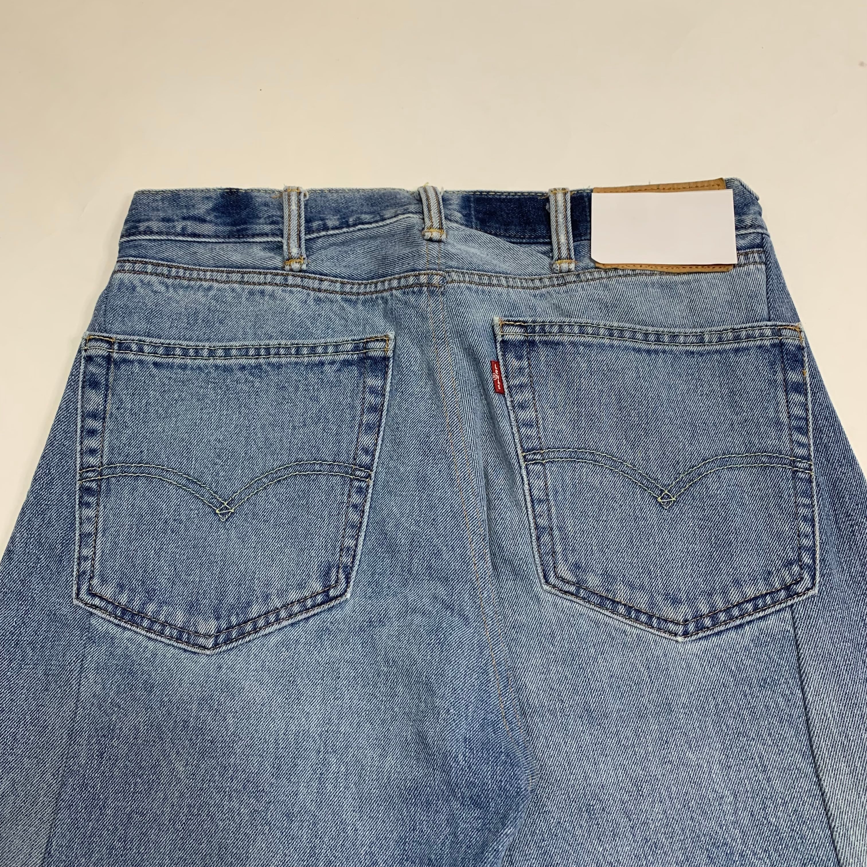 8308 リメイクデニム 再構築デニム フレアパンツ ベルボトム バギー  