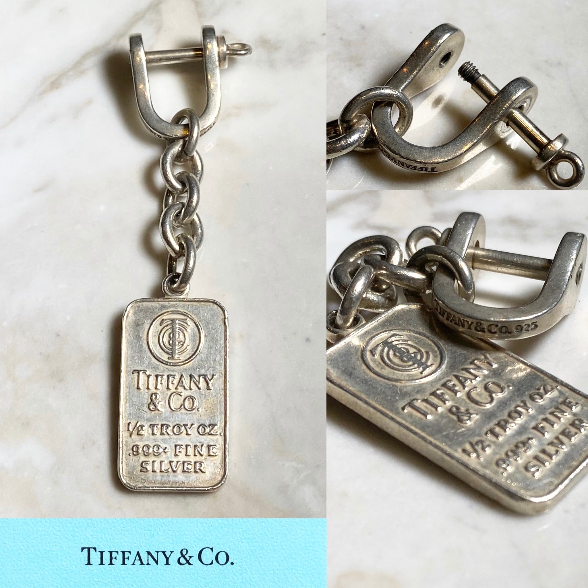 vintage TIFFANY ingot silver key holder | NOIR ONLINE