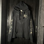 Y2K Harley-Davidson / ジップパーカー メタリック ラインストーン ウィング ハーレー