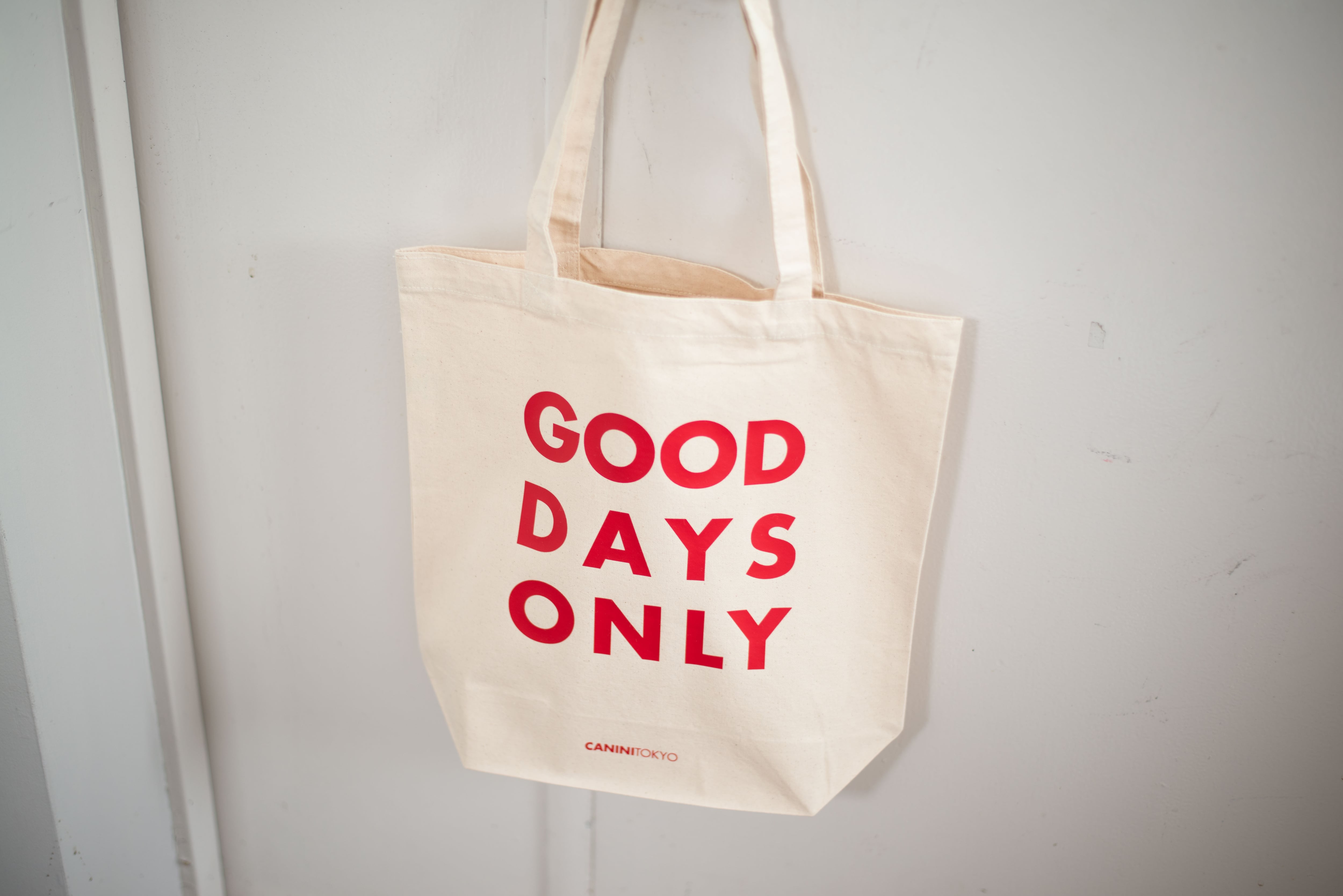 ロゴ キャンバス トートバッグ 10ℓ【GOOD DAYS ONLY 】良い日だけ