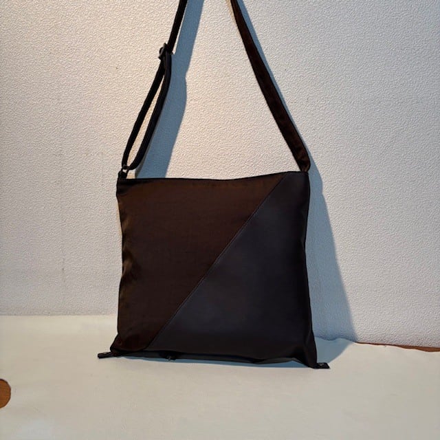 B.stuff　 再入荷！ナイロンコンビ変形2WAYショルダー(ディープブラウン)