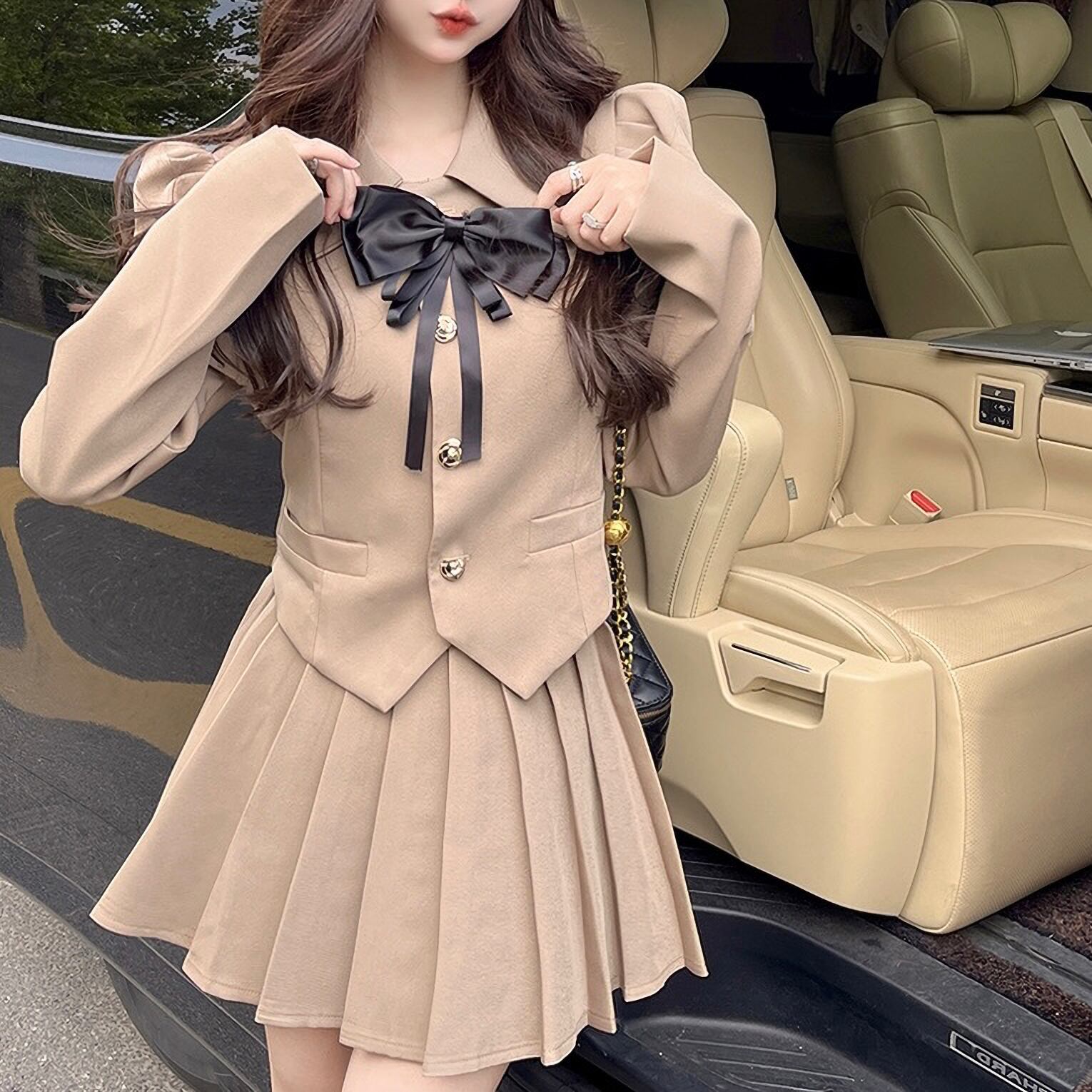 2色 パワショル制服風ガーリーset up | selectshop MAJOLIE