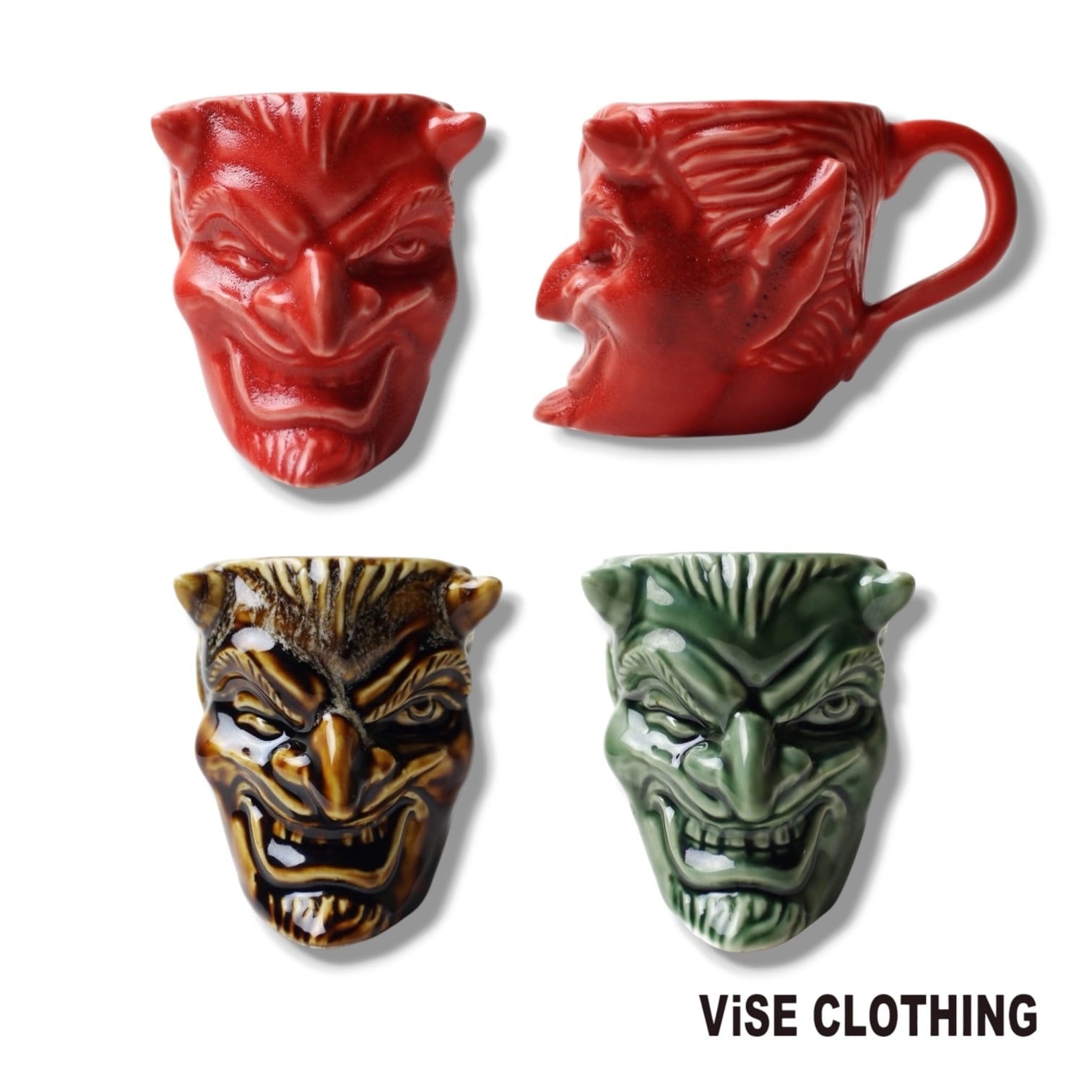 ViSE CLOTHiNG 悪魔MUG マグカップ 陶器 日本製 瀬戸焼 BLACKBOOTS