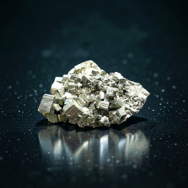 【富と行動力を現実に定着させる黄金の錬金石】ペルー産パイライト M2_2