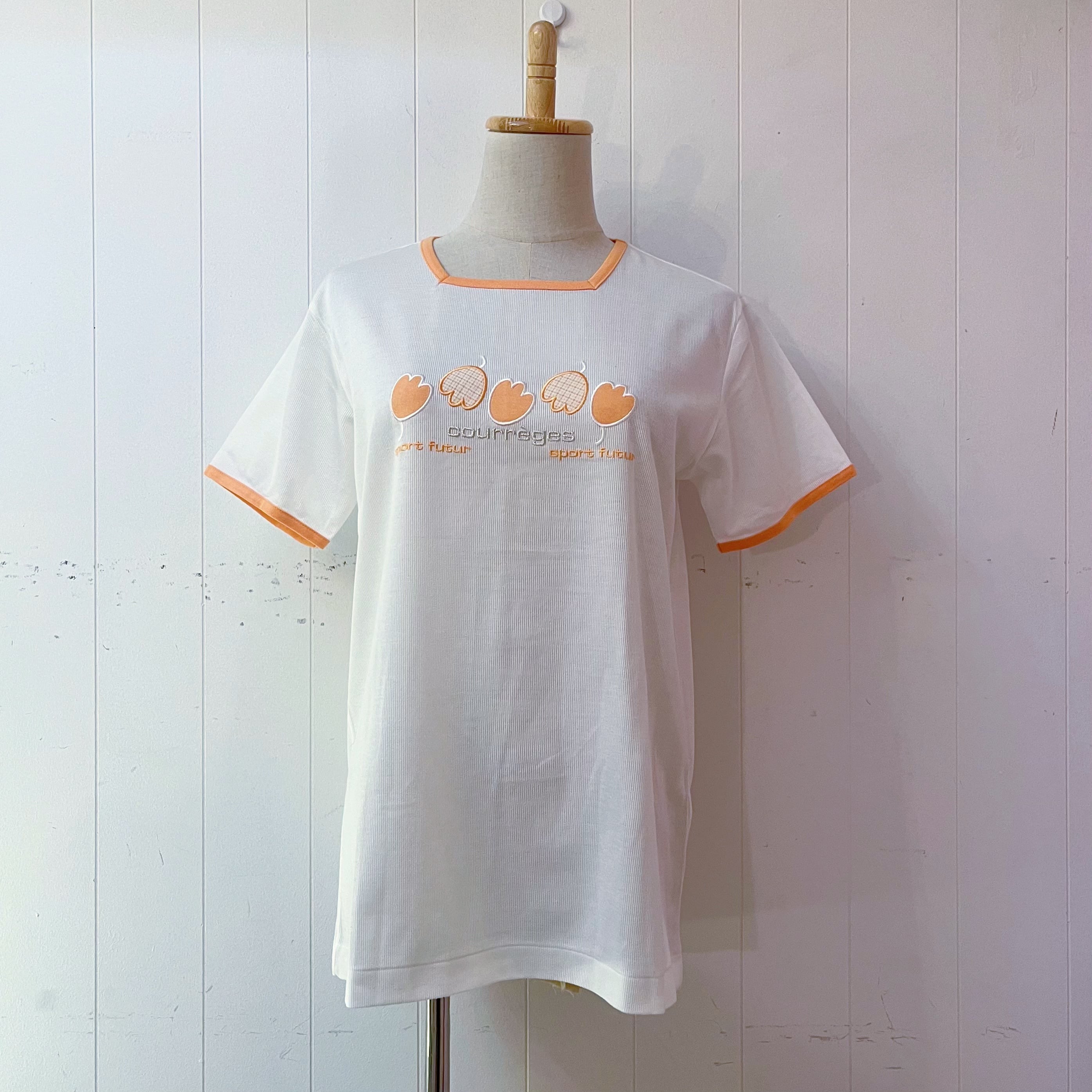 courrèges / tulip applique T-shirt