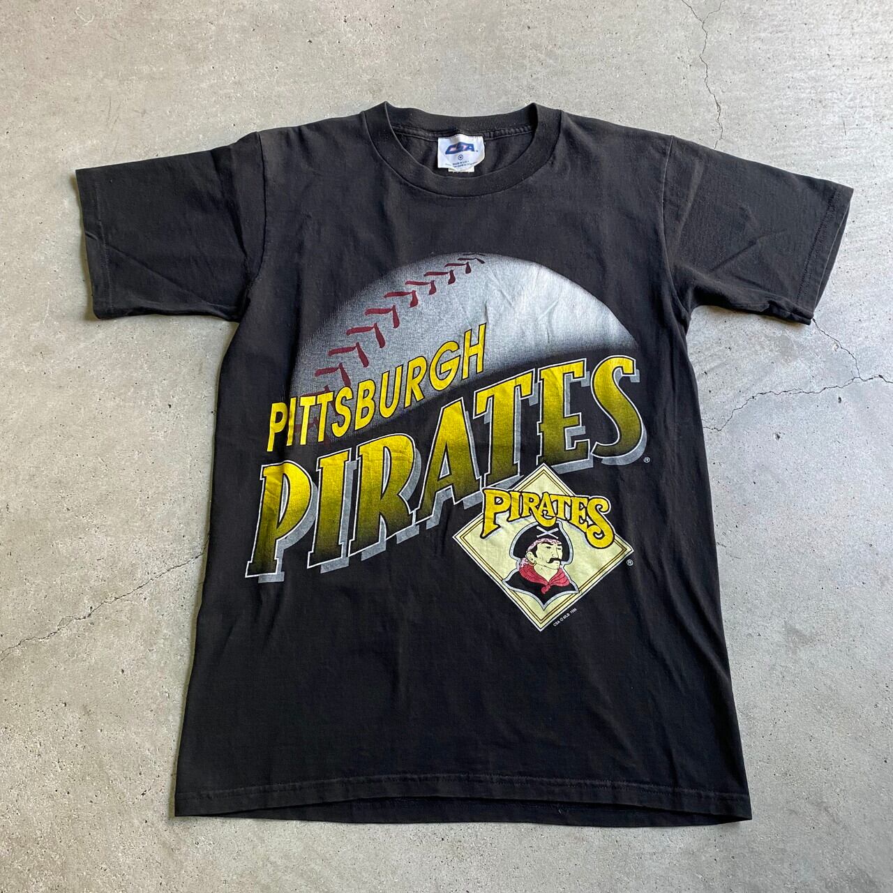 80年代 チャンピオン Champion トリコタグ MLB PITTSBURGH PIRATES ピッツバーグパイレーツ スポーツプリントTシャツ USA製 メンズXL ヴィンテージ /eaa352412