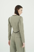 CLANE HERRINGBONE CORSET DETAIL TOPS