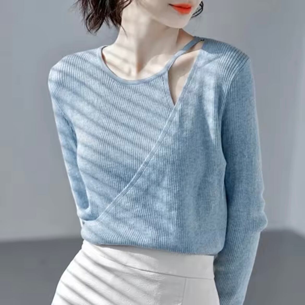 layered style rib tops