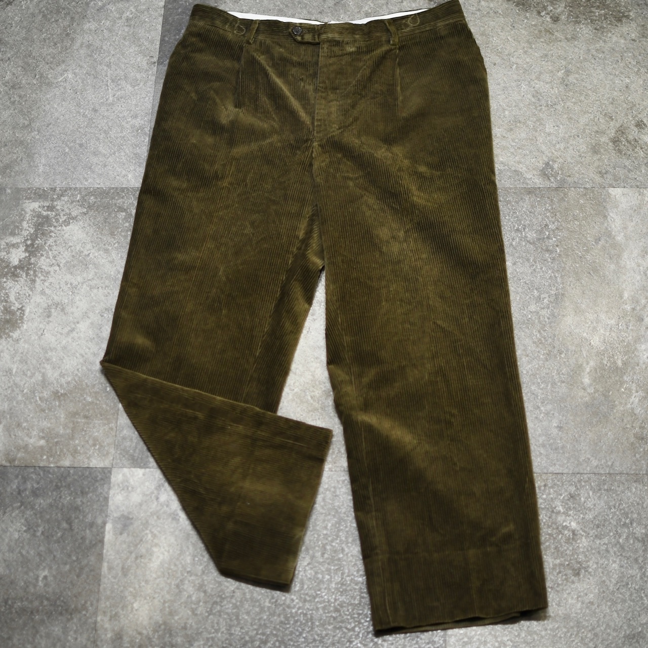 DUCA VISCONTI DI MODRONE khaki corduroy pants
