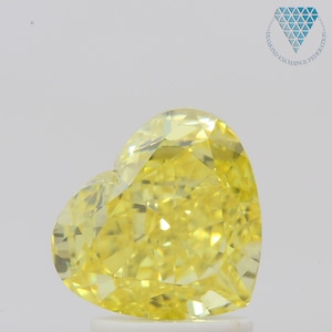 2 ct FANCY VIVID YELLOW VS1 HEART GIA 天然  ダイヤモンド ルース