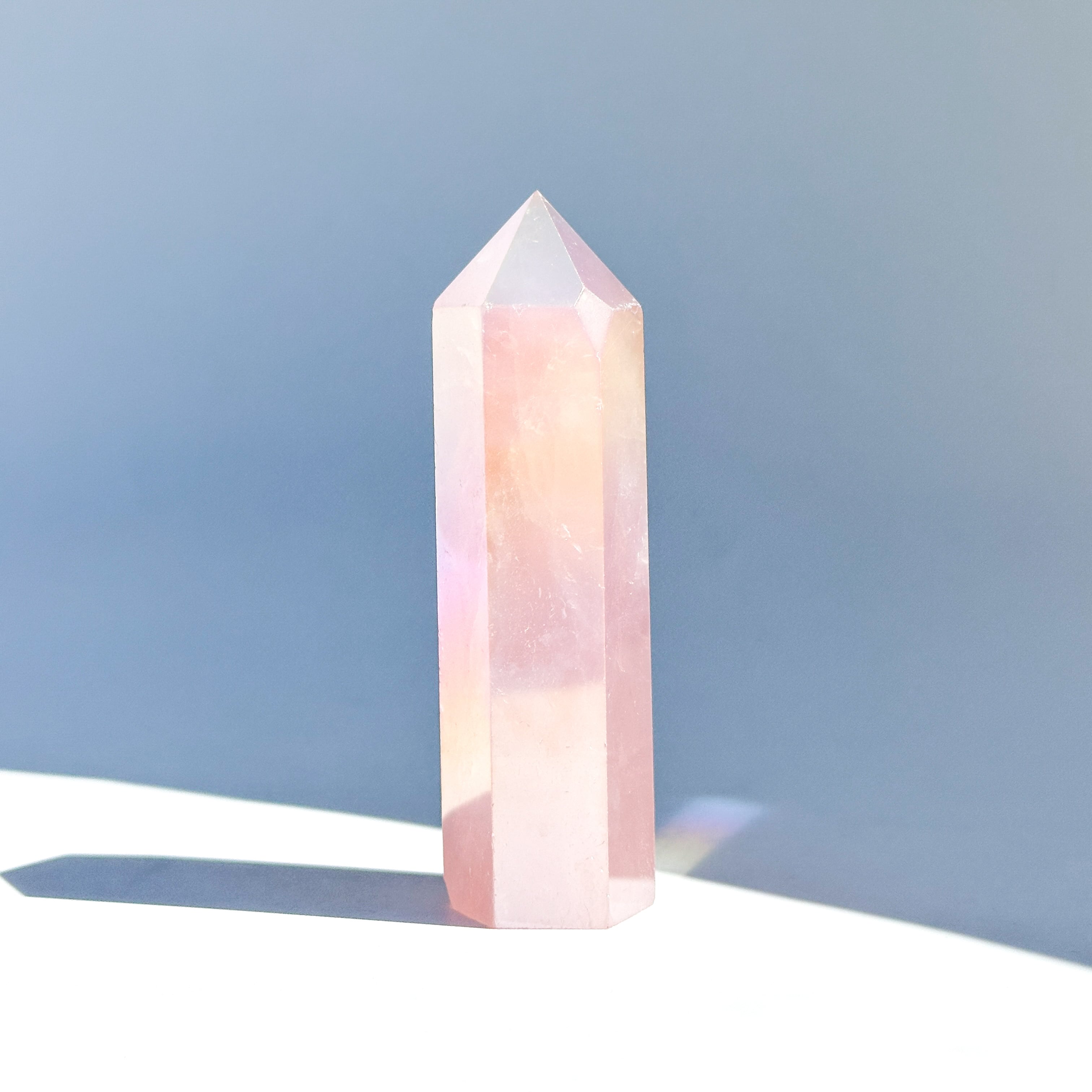 エンジェルオーラローズクォーツ タワー42✧ Angel Aura Rose Quartz