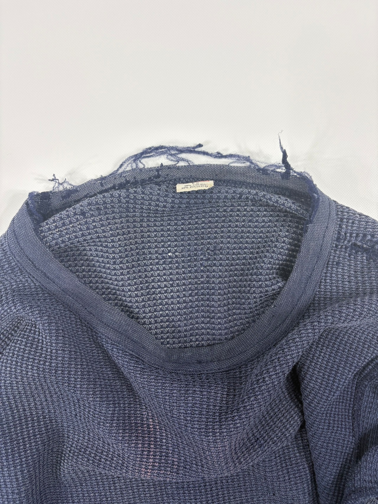 1980s Hanes Distressed Thermal Long Sleeve