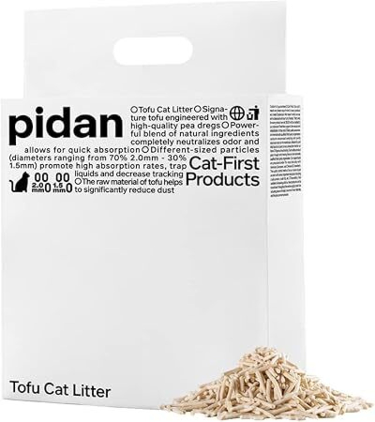 【ピダン おから猫砂】おから猫砂優れた消臭効果を発揮!おからの香りが臭いをしっかりカバー!