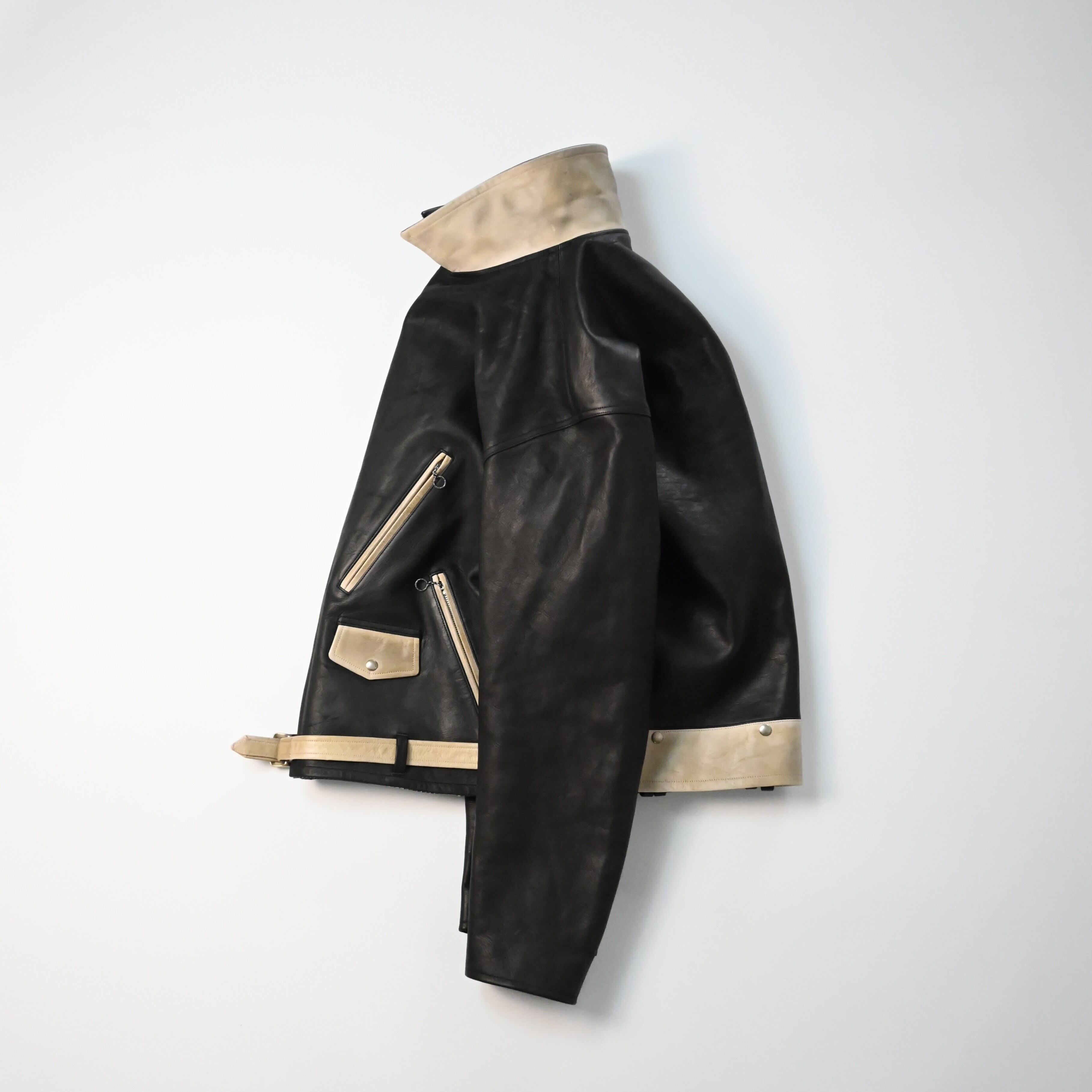OLD JOE / PATINA HORSE-HIDE PERFECTO JACKET (Two-Tone) | GANKO