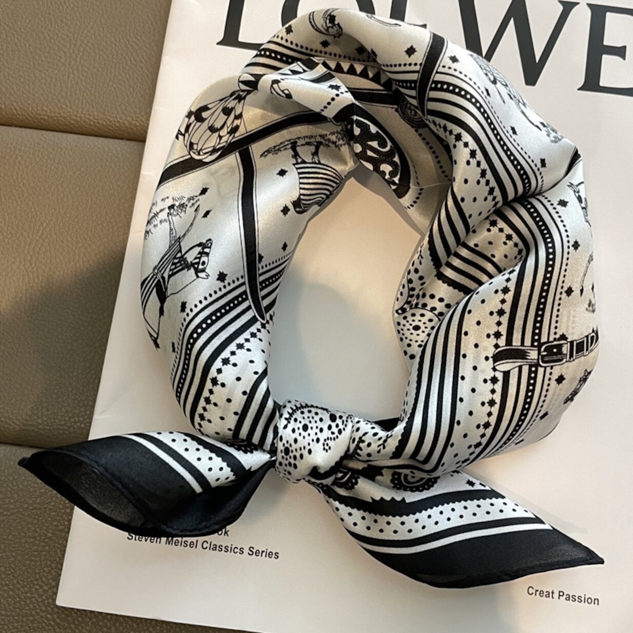 Équestre Silk Mini Scarf(53㎝×53㎝)