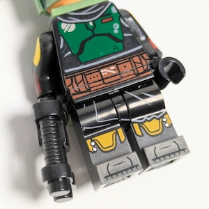 ♧【 ブロックフィギュアキーホルダー 】Boba Fett ( ボバ・フェット ) / スターウォーズ(Star Wars)/ マンダロリアン 〚アメリカン雑貨 アメトイ〛