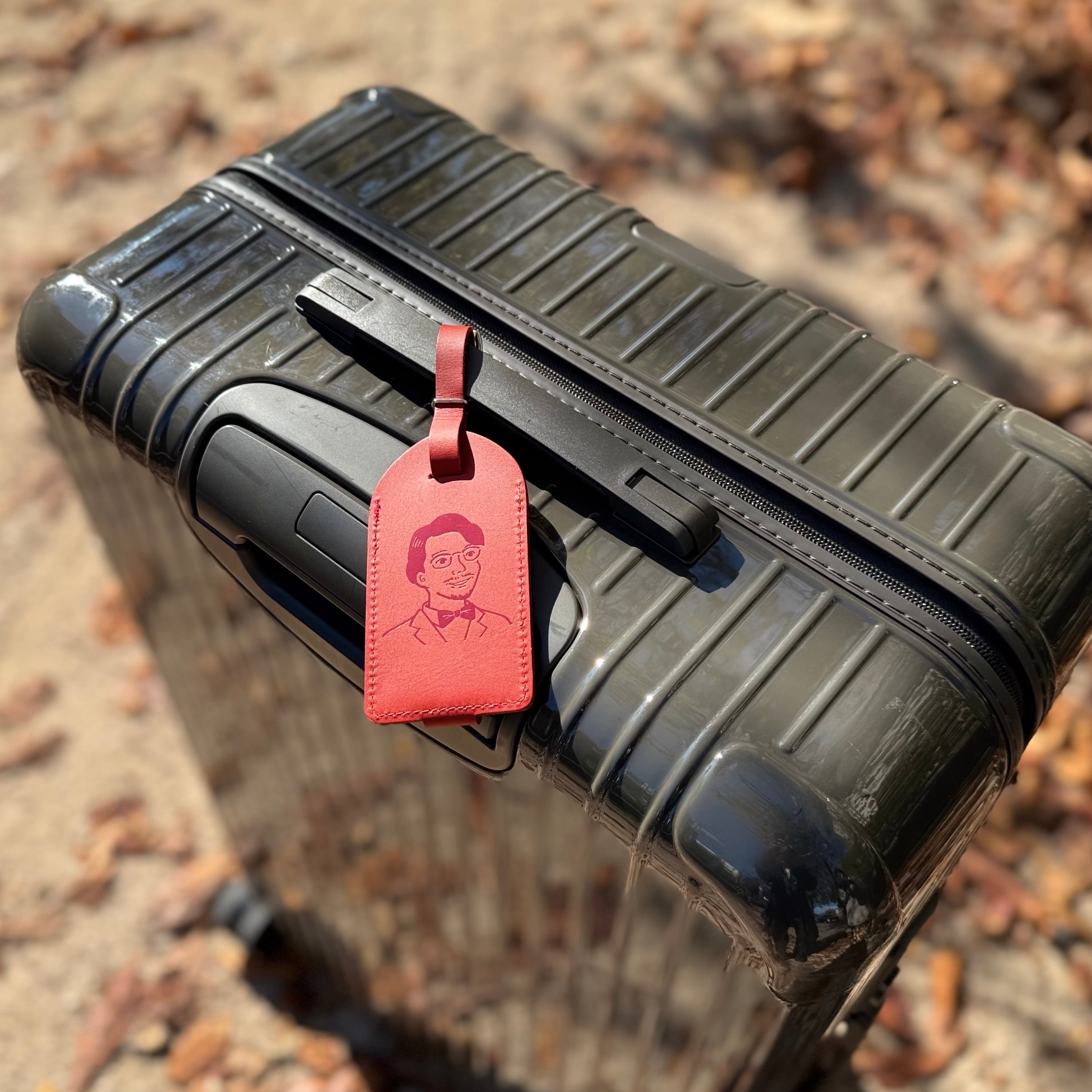 本革ラゲッジタグ（Luggage Tag）」《スカーレット》 | France Guide