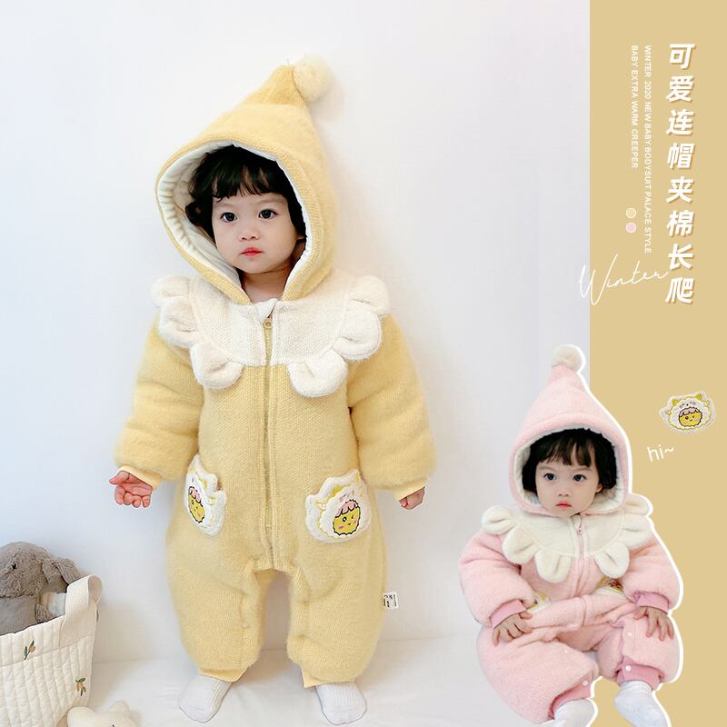 ウィンターレッドベルベットレースカラーロンパース オールインワン ワンピース 大人ガーリー スウィート キュート カジュアル 冬物 超面白いベビーショップ33643572765