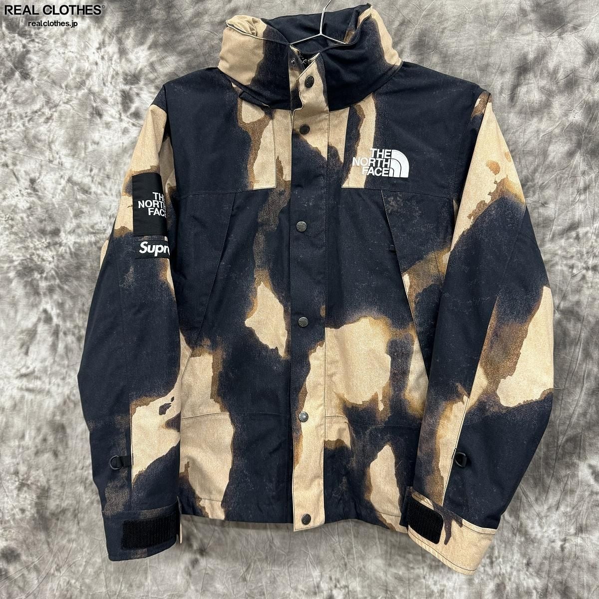 最安値新品未使用　シュプリーム　camo leather fooded  jacket