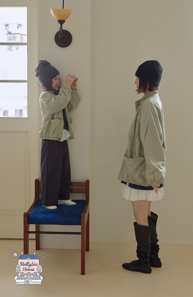 【取寄】mollybin｜muse pocket jumper (mom)｜ミューズポケットジャンパー（ママ）｜FREE｜mom｜26 autumn