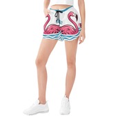 Women's All Over Print Casual Beach Shorts Swim 4783