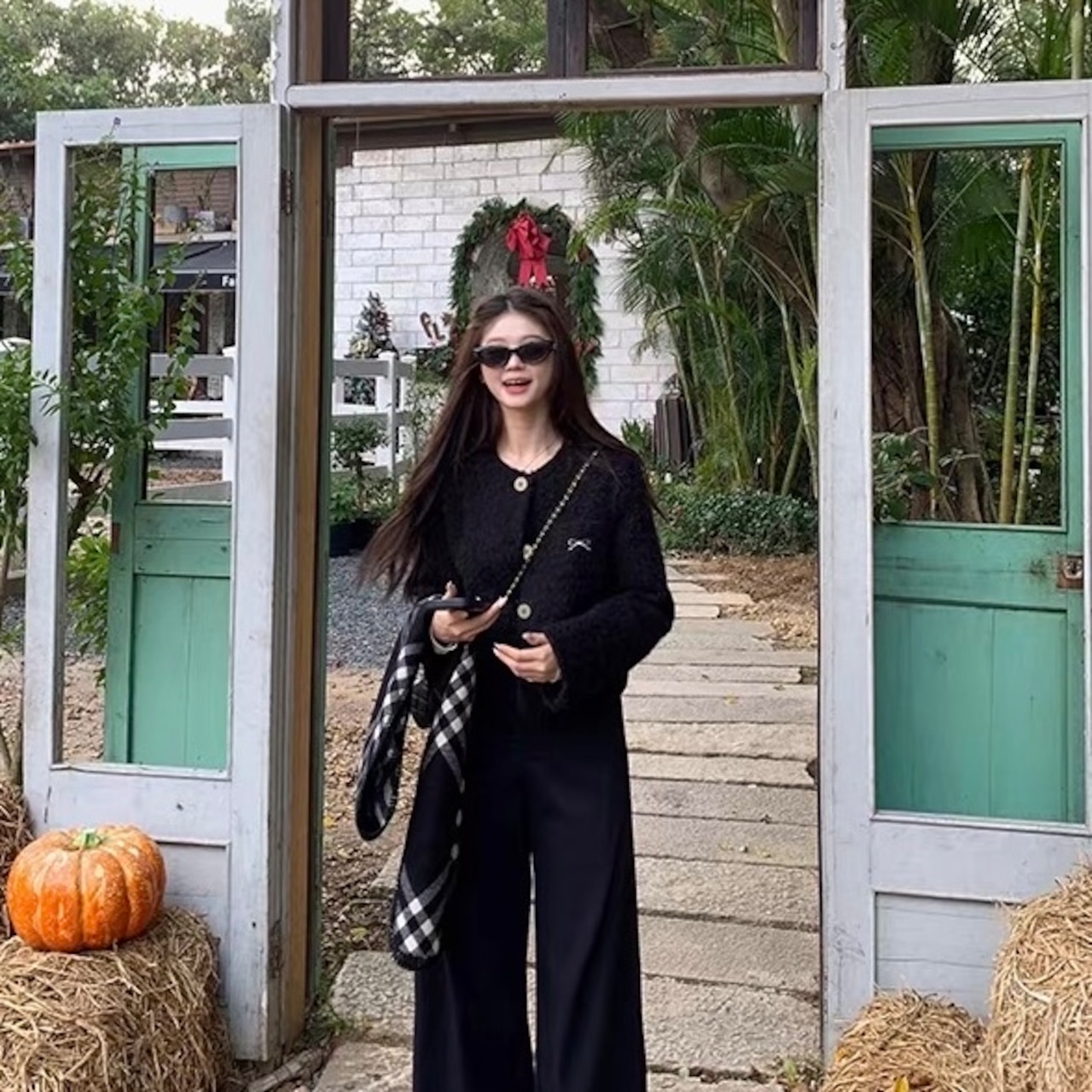 Cropped Black Wool Jacket