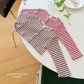 韓国子供服 / ninibello / Tommy Stripe Cardigan / カーディガン *XS~XXL*