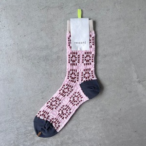 TRICOTÉ /【23-26cm】crochet patterned  bumpy socks TR61SO002