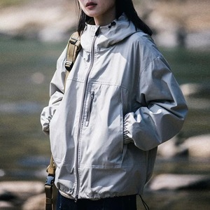 ドロップショルダーフーデッドジャケット　J0261