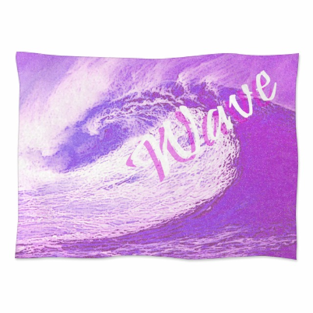ブランケット バイオレット 波 海 紫 パープル Wave ocean