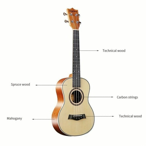 ウクレレ ホール マホガニー ２色展開 ソプラノ ウクレレ ギター 楽器 4 弦