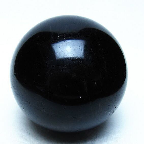 モリオン 黒水晶 丸玉 75mm 一点物 151-9565