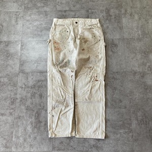 00s- Dickies ペインターパンツ ホワイト トリプルステッチ 無地 エルサルバドル製 34/32 pants