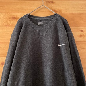 【NIKE】スウッシュ 刺繍ロゴ スウェット トレーナー オーバーサイズ XL ナイキ ゴルフ us古着