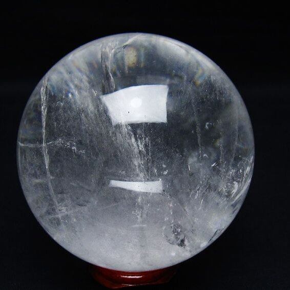 水晶 丸玉 79mm スフィア 置物 水晶玉 一点物 151-8988