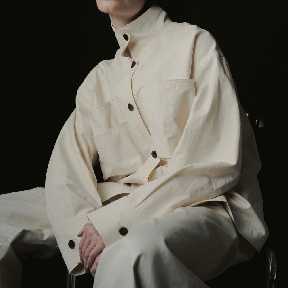 anuke 】Pocket Standcollar Shirts | valance 福井｜レディース