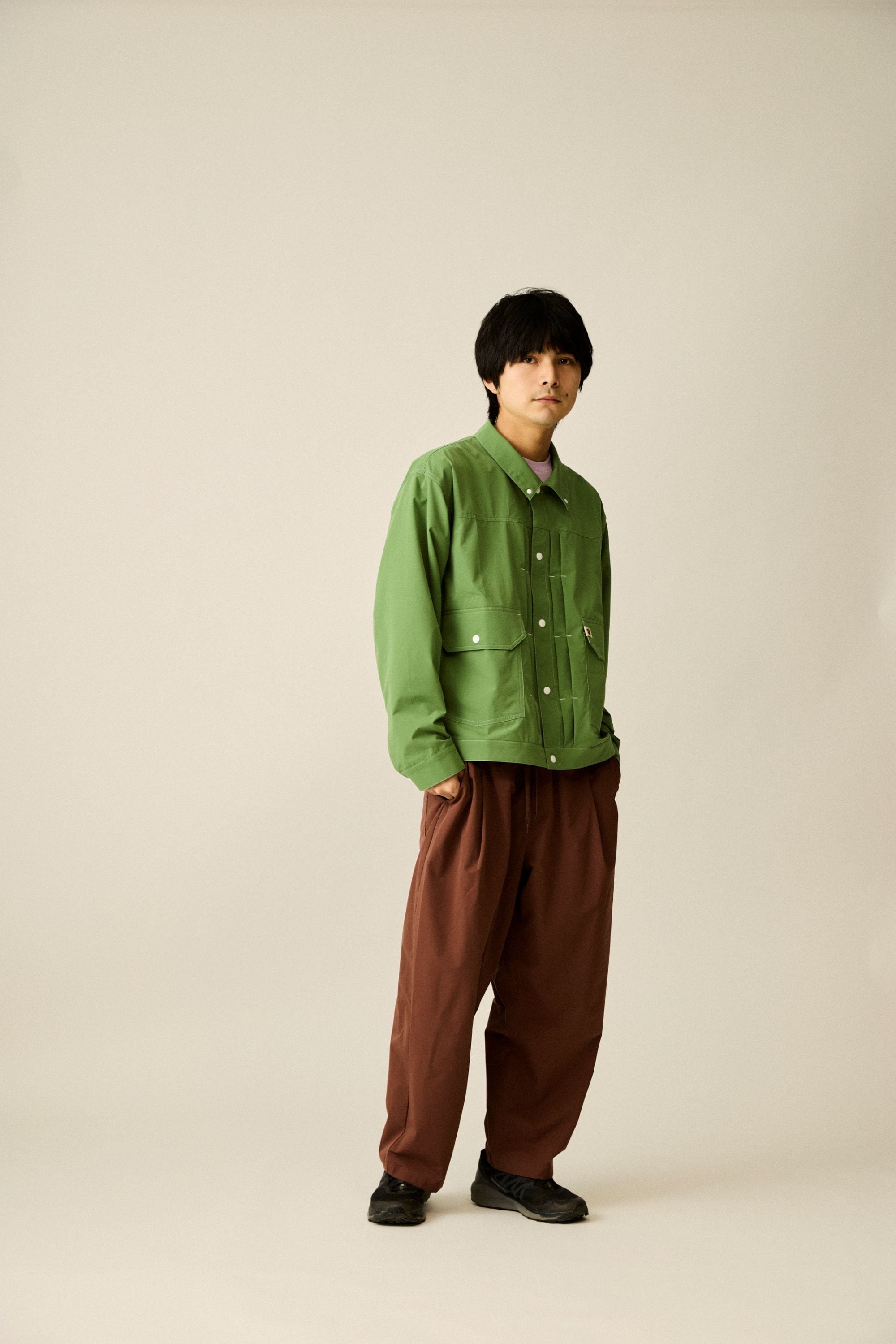 The Second Running Jacket BRC : Color Kale | TANNUKI Running Wear Shop