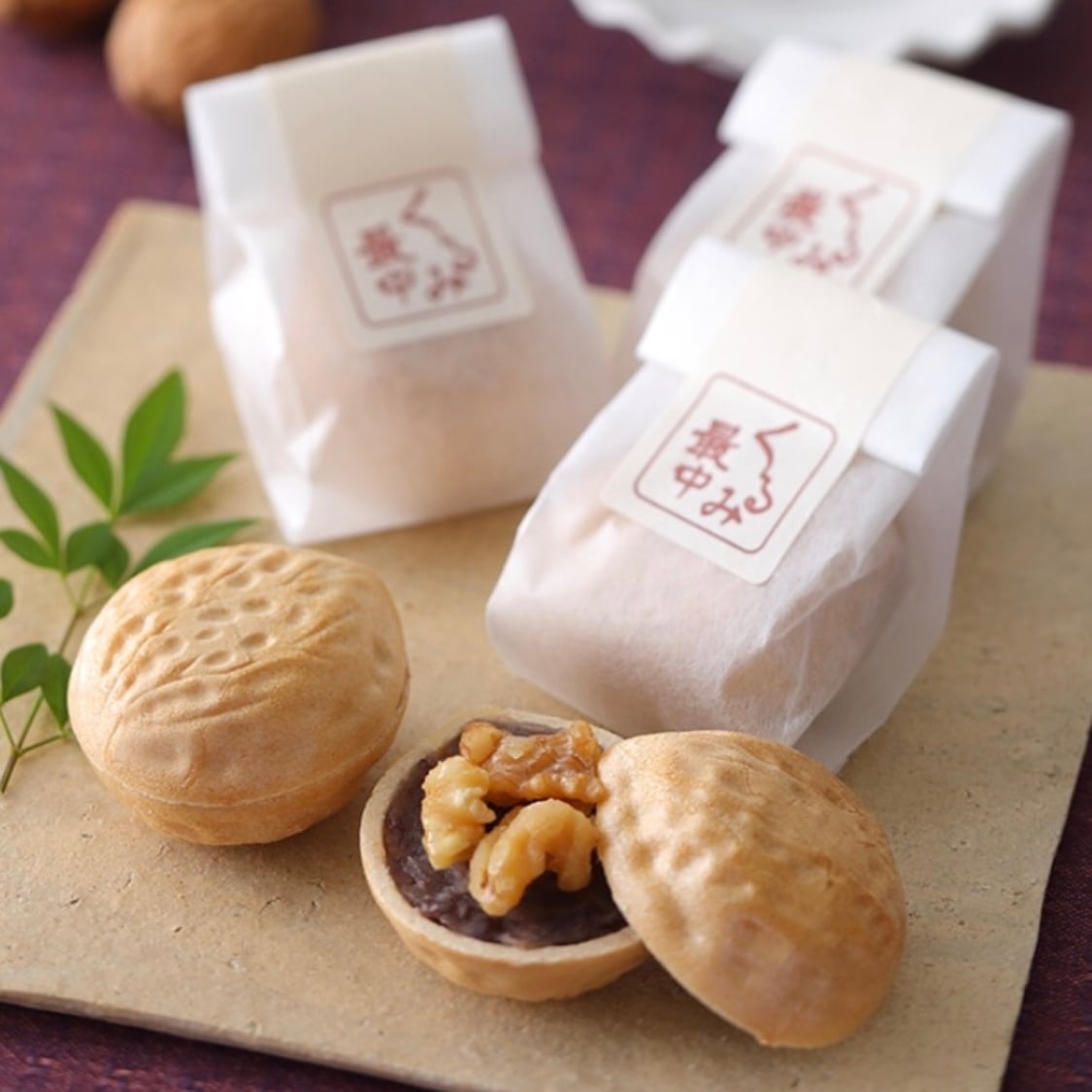 くるみ最中15個入り | 中津菓子 かねい