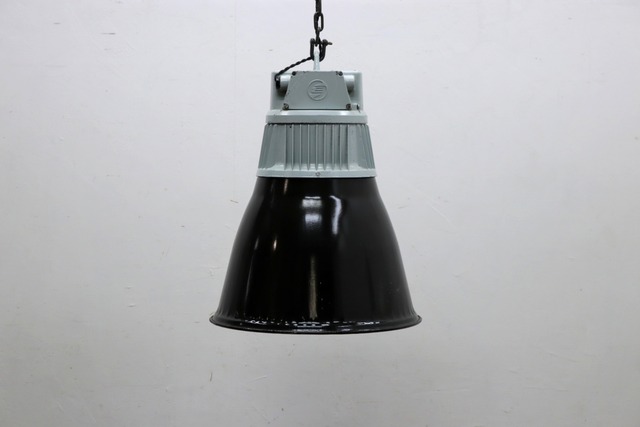チェコ製 ヴィンテージ ペンダントランプ 琺瑯 エナメル ライト 吊り照明 ファクトリーランプ インダストリアル 2