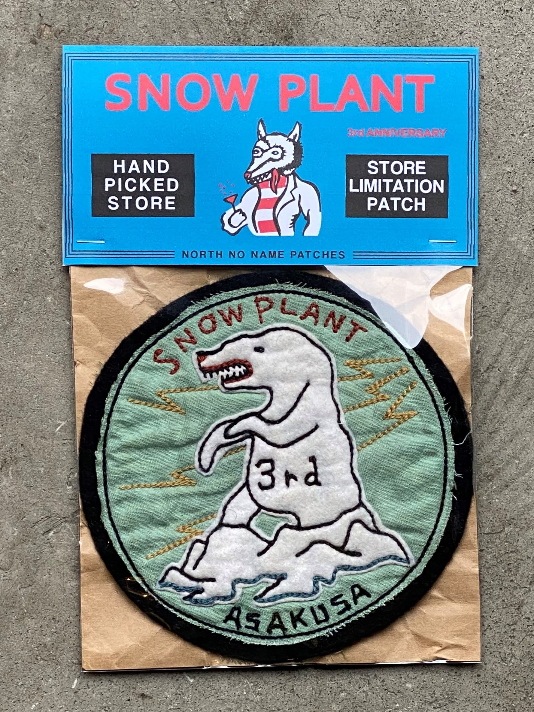 SNOW PLANT 3nd Anniversary LIMITED NNN PATCH