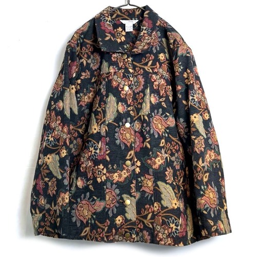 [STONEBRIDGE] Vintage Botanical Pattern Gobelin Jacket [1990s-] Vintage Gobelin Jacket