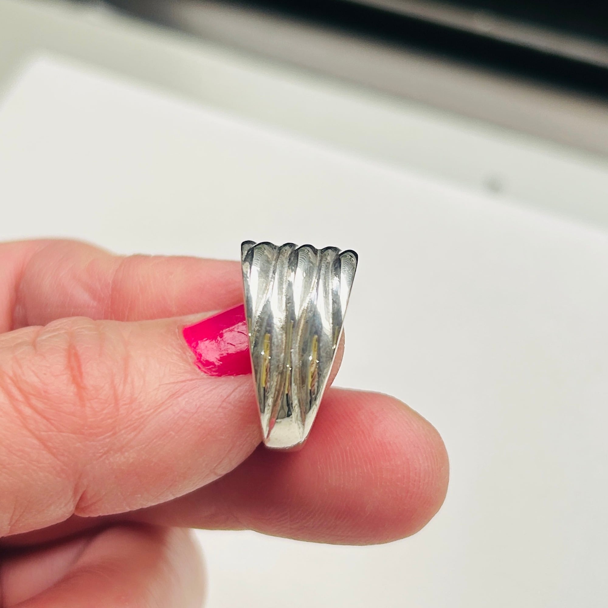 シルバー925 James Avery リブ模様バンドリング（15号） | Milo