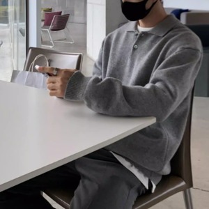 Designer Polo-Collar Knit Sweater（LMU0002）