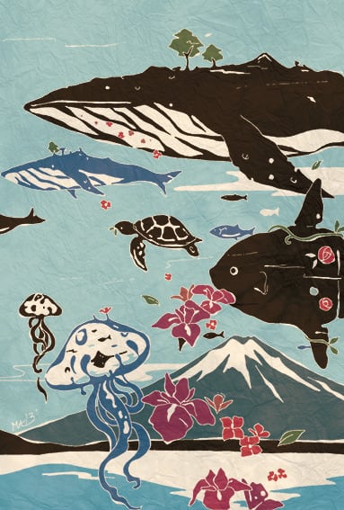 なち、人生はまだまだ続く4 ポストカード付 ポストカード『浮遊する』 | Dutch a