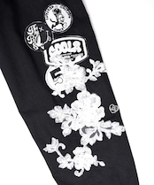 パッチ&レースコットンジャケット (BLACK) CQ-48013