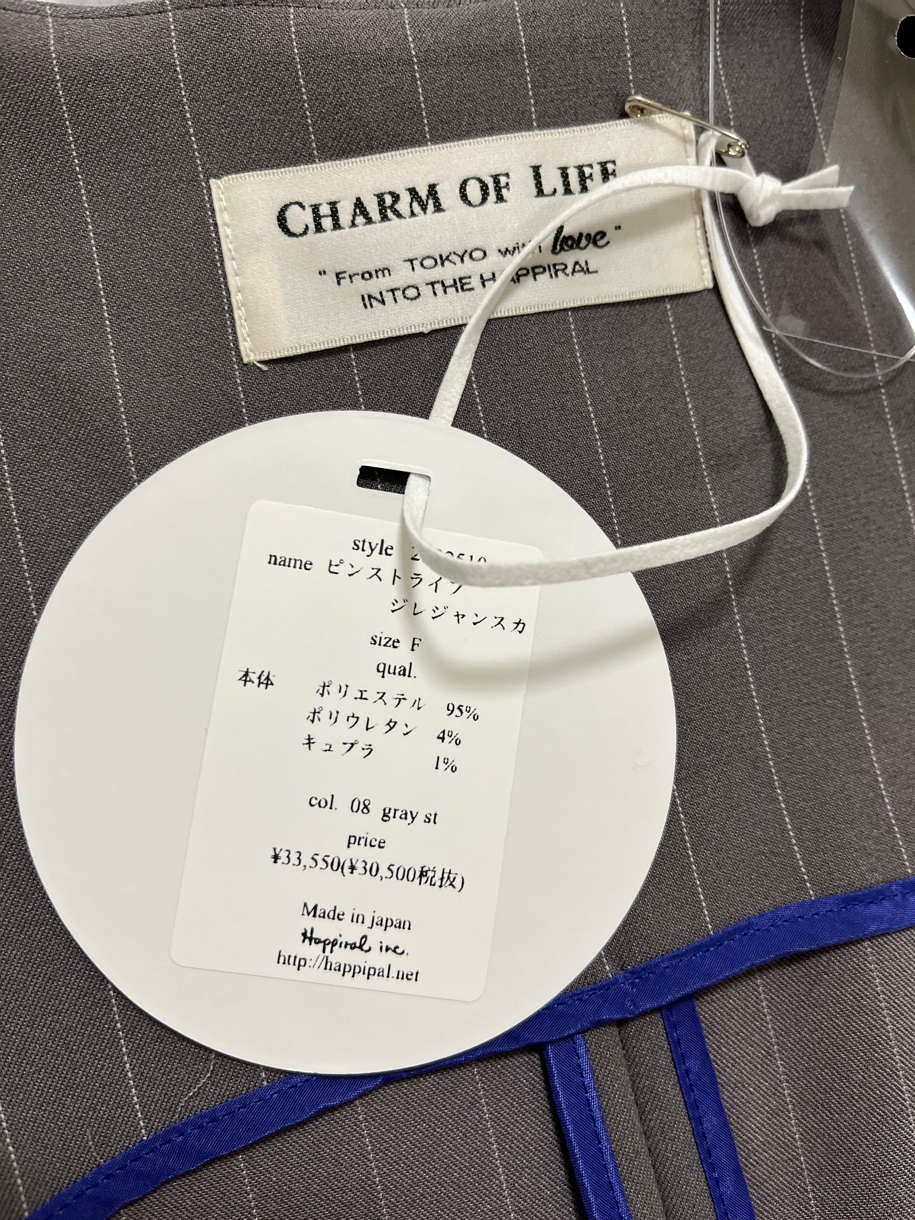 2025秋新作　ピンストライプジレライクジャンスカ