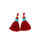 Desert Melody Tassel Earrings_RED  I25164
