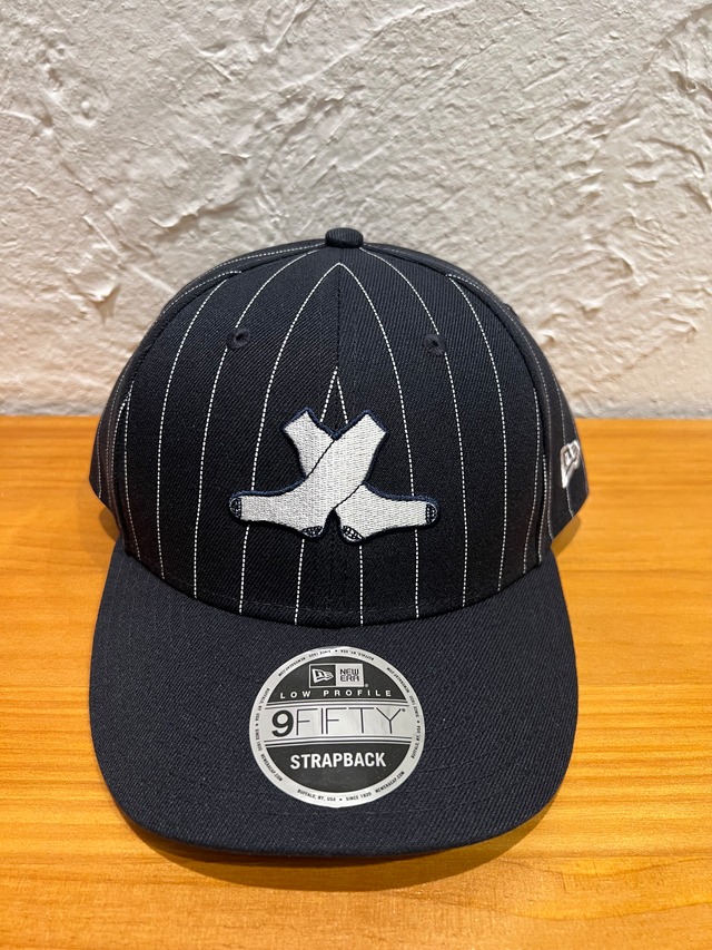 NEW ERA (ﾆｭｰｴﾗ) - LP9FIFTY am PINSTRIPE MIYUKI ARIHARA (LP950 am ﾐﾕｷ ｱﾘﾊﾗ ｼｶｺﾞ・ﾎﾜｲﾄｿｯｸｽ ﾈｲﾋﾞｰ)